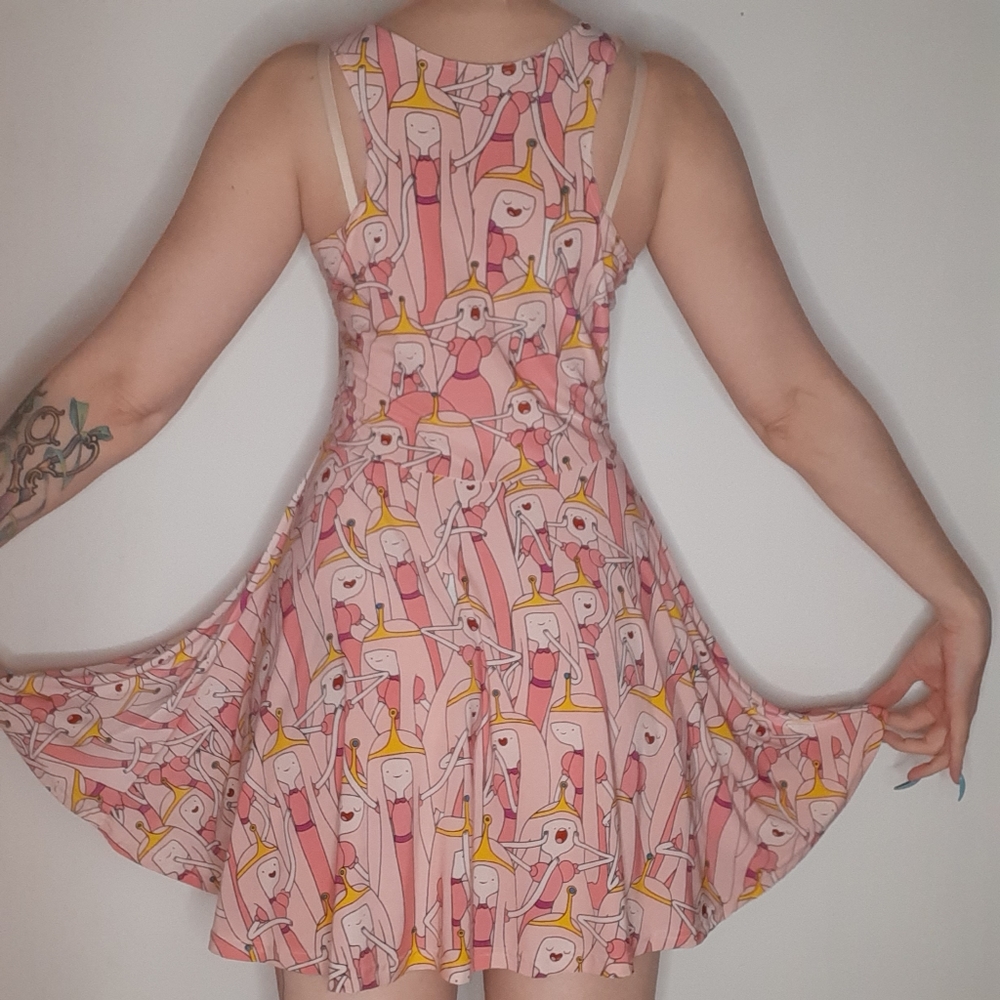 Princess Bubblegum Pink Skater Dress. - Picture 2 of 3